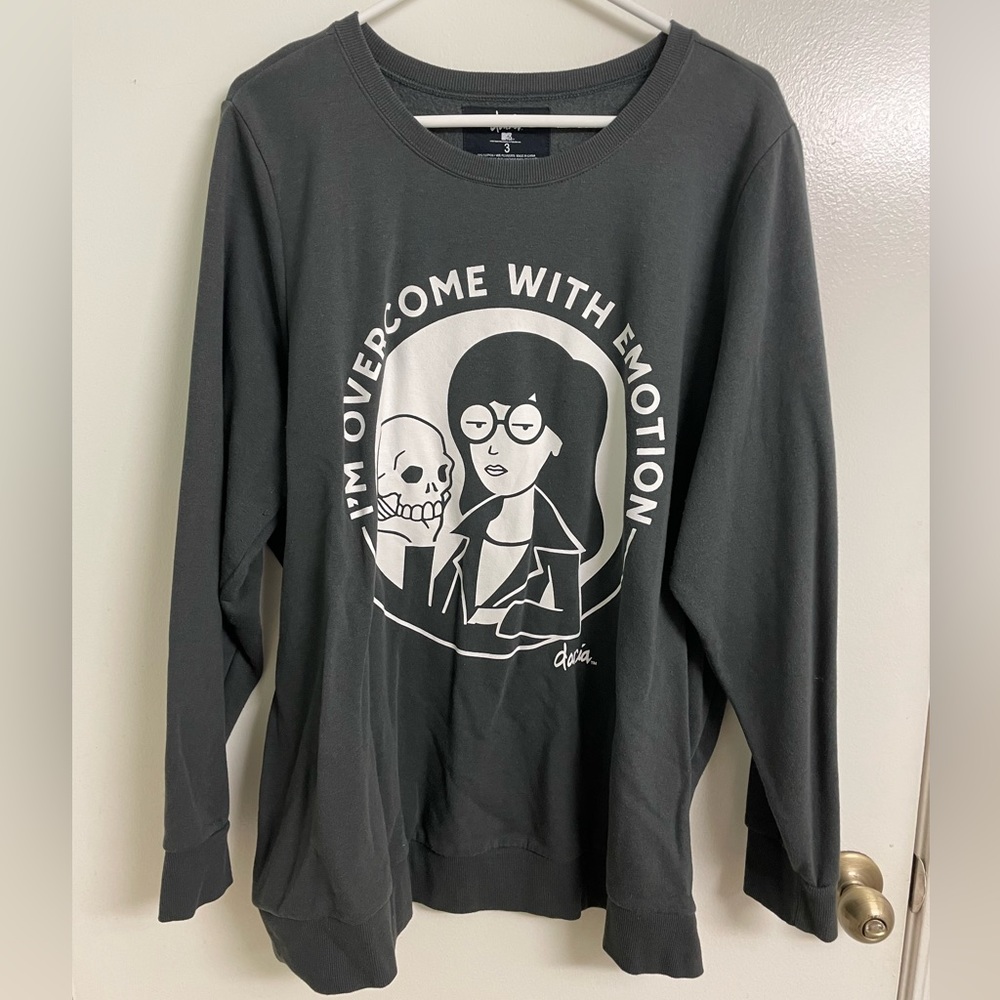Torrid Sweatshirt - Fleece Daria Dark Gray Size 3